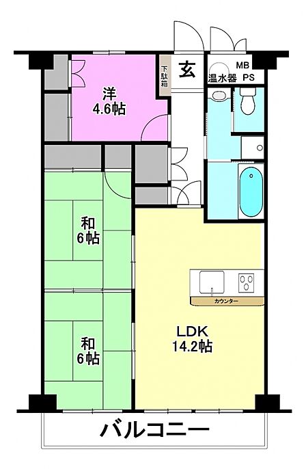 3LDK 間取り