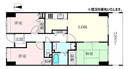 サーパス三津弐番館 3LDKの間取図画像