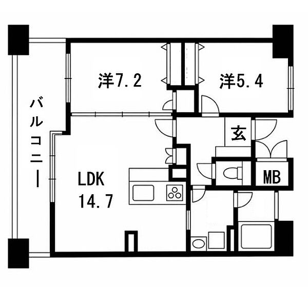 間取りを拡大表示