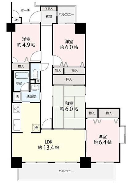 間取りを拡大表示