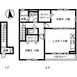 間取図画像 2LDK