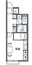 レオパレス川之江中央 1Kの間取図画像