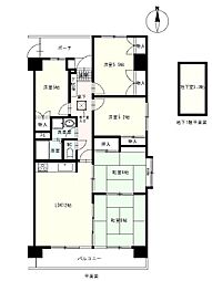 アーネスト能茶山 5LDKの間取図画像