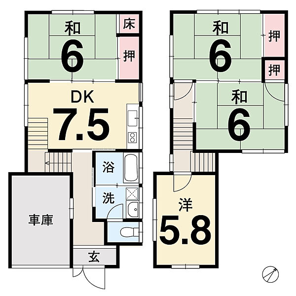 間取りを拡大表示