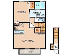 シエロ・ガーデン 1LDKの間取図画像