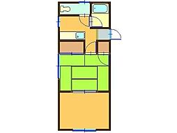コーポアバンセ 2Kの間取図画像