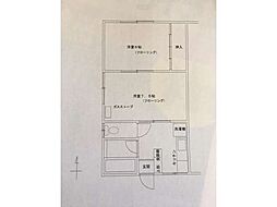 カルマイ荘 1Kの間取図画像