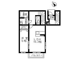 アルデバラン 1LDKの間取図画像