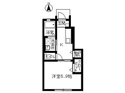 ブルームガーデンA 1Kの間取図画像