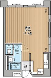おおのマンション ワンルームの間取図画像