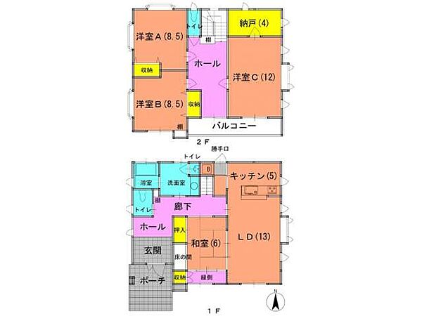 間取りを拡大表示