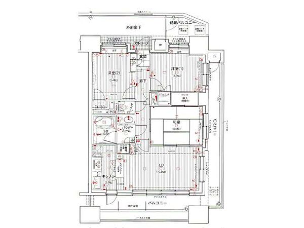 間取りを拡大表示