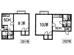 フラッツヒロ 1DKの間取図画像