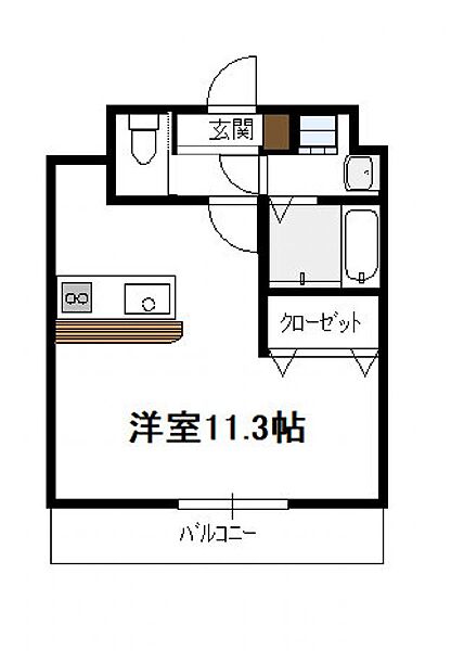 ソピアハイツ 306号｜宮崎県宮崎市花ケ島町屋形町(賃貸マンション1R・3階・27.80㎡)の写真 その2