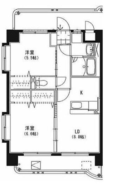 ハーベスト・アイ 605号｜宮崎県宮崎市福島町(賃貸マンション2LDK・6階・50.84㎡)の写真 その2