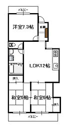 ゆとり204 3LDKの間取図画像