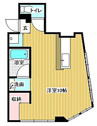 K・H ワンルームの間取図画像