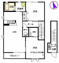 サンク・ブランシェ C棟202号室 ｜ 宮崎県宮崎市北権現町241-5（賃貸アパート2LDK・2階・61.63㎡） その2