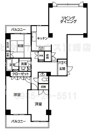 間取り3LDK