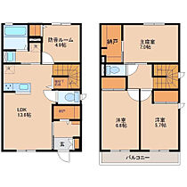 Frieden C-2号室 ｜ 宮崎県宮崎市大字恒久6633-1（賃貸アパート4LDK・1階・95.54㎡） その2