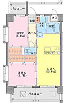 Sky Design  105号室 ｜ 宮崎県宮崎市大淀１丁目6-7（賃貸マンション2LDK・1階・51.66㎡） その2