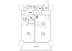 宮崎市江平東1丁目マンション 1LDKの間取図画像