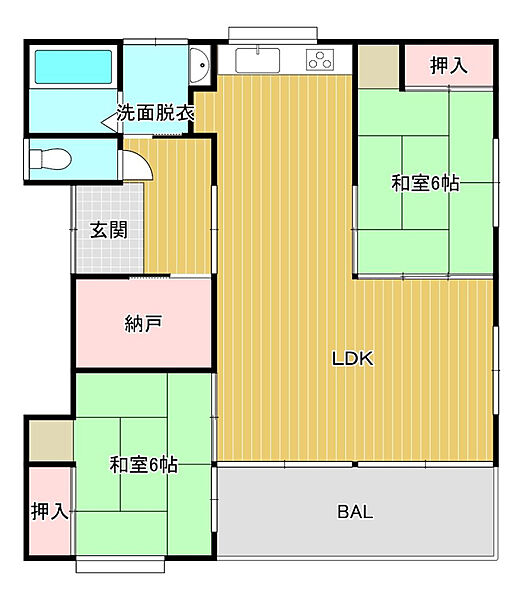 間取りを拡大表示