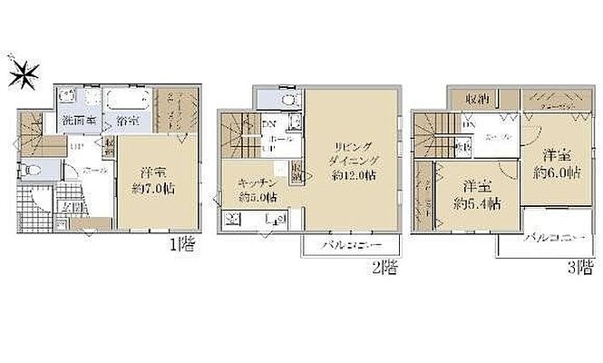 間取り JR可部線 上八木駅 徒歩8分