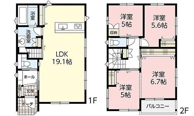 間取り JR芸備線 中深川駅 徒歩15分