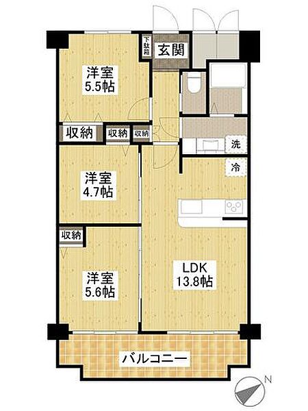 間取りを拡大表示