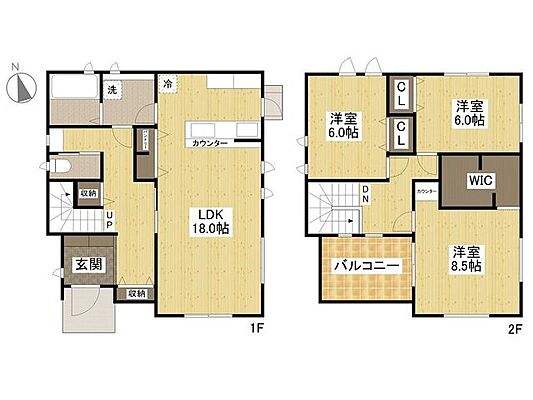 間取り 口田南1丁目