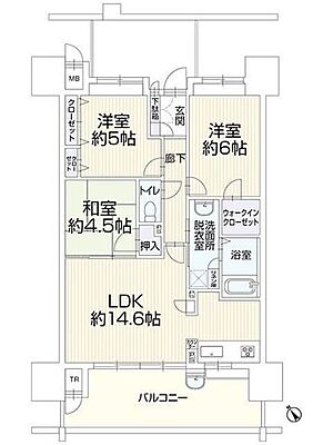 間取り サンシティ可部中央 11階/-