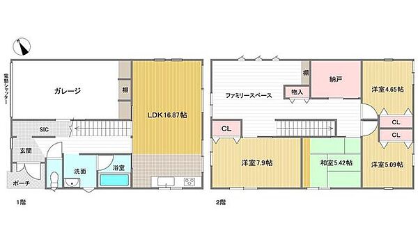 間取りを拡大表示