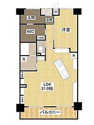 サーパス藤原西町 1SLDKの間取図画像