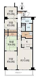ラポール羽屋新町 4LDKの間取図画像