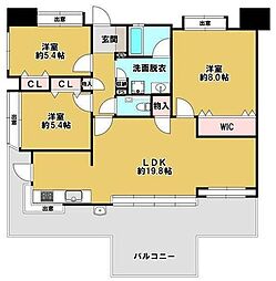 パレストステージ明野弐番館 3LDKの間取図画像