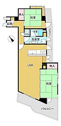 エルマール内海 2LDKの間取図画像