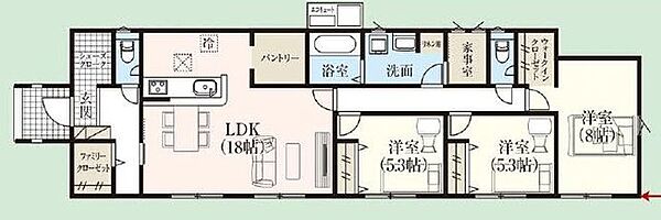 間取りを拡大表示