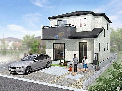 外観:完成イメージパース 外観:完成イメージパース