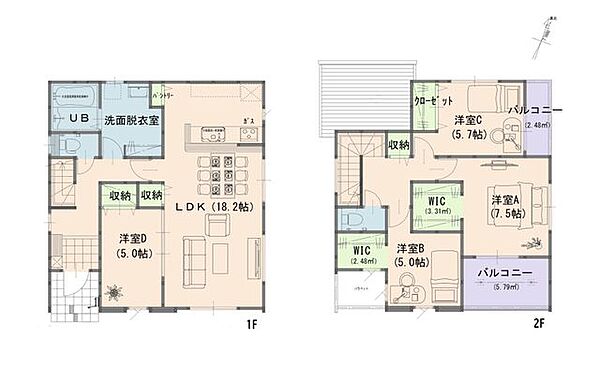 間取りを拡大表示