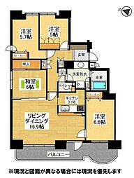 グランカーサ北35条A棟 4LDKの間取図画像