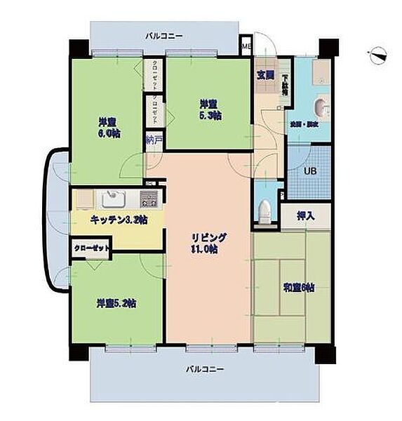 間取りを拡大表示