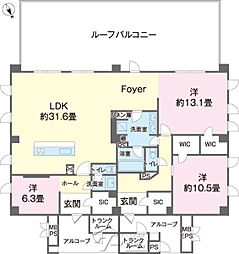 間取図画像 3LDK
