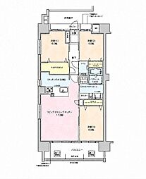アルファステイツ那覇古波蔵 3LDKの間取図画像