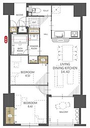間取図画像 2LDK
