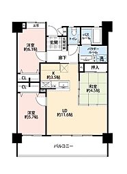 間取図画像 3LDK