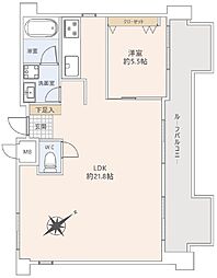 ライオンズマンション泊三丁目第3 1LDKの間取図画像