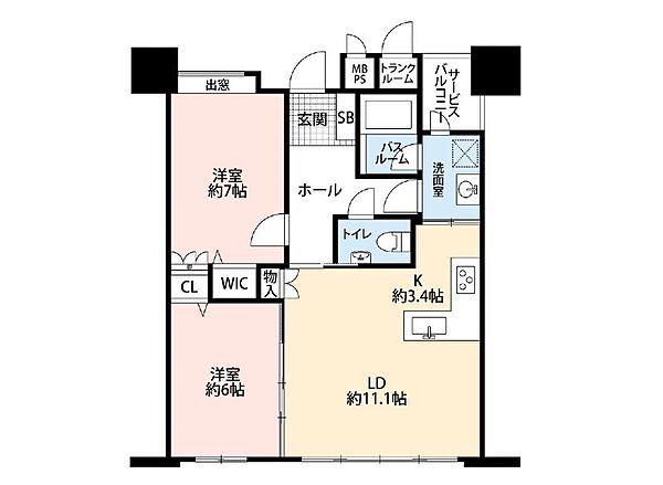 間取りを拡大表示