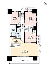 ライオンズ那覇三原マスターズゲート 3LDKの間取図画像