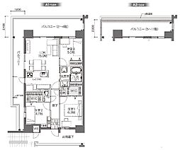 コンフォート ザ・プライム浦添港川 3LDKの間取図画像
